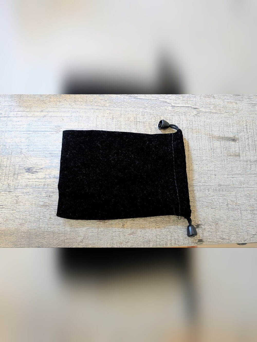 Black Velvet Drawstring Pouch
